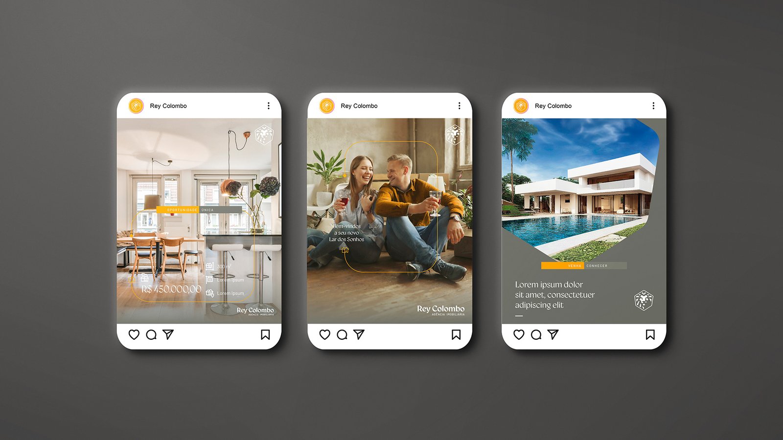 Modelo para Redes Sociais Rey Colombo
