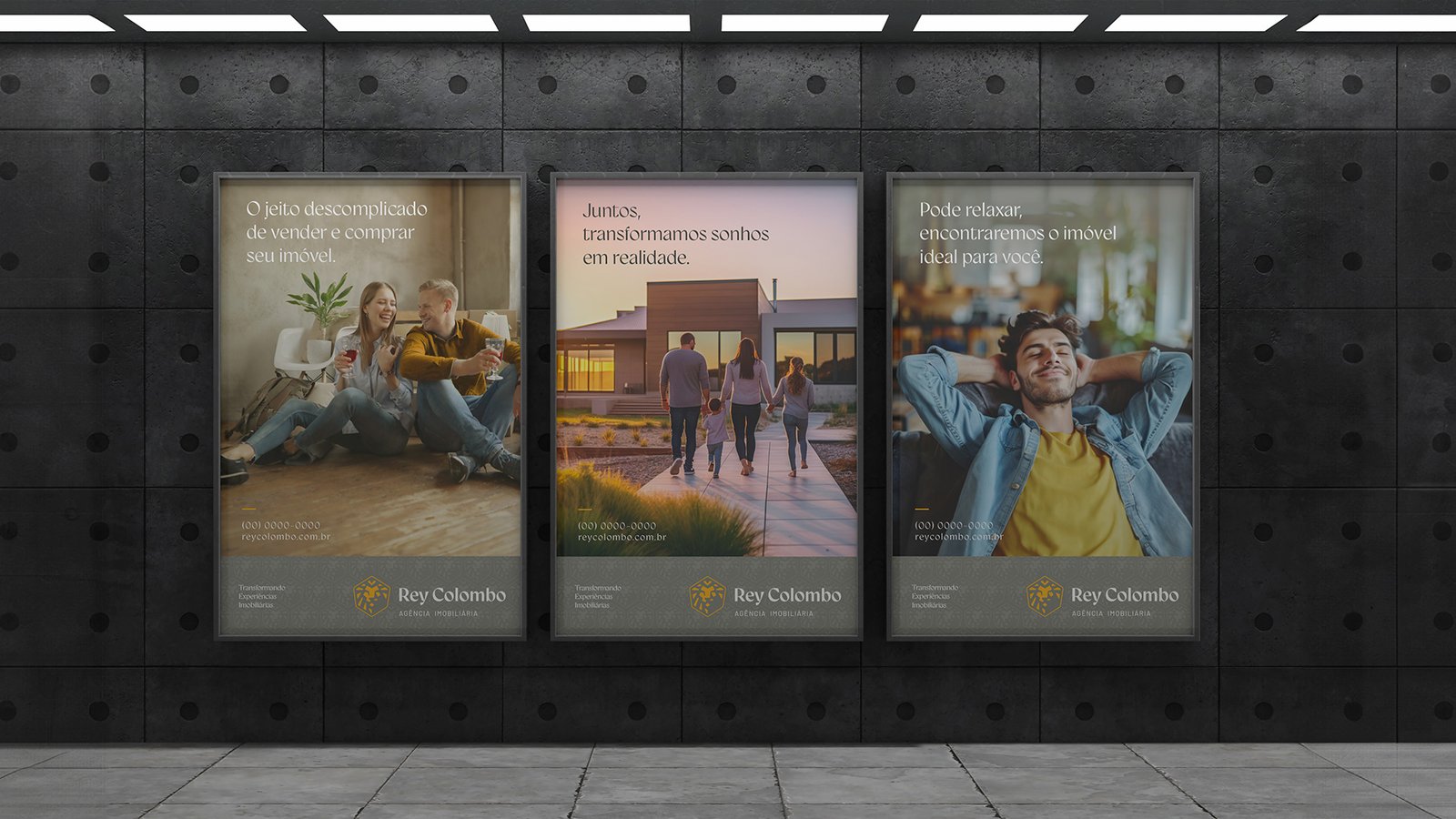 Aplicação de Comunicação em Banners Rey Colombo