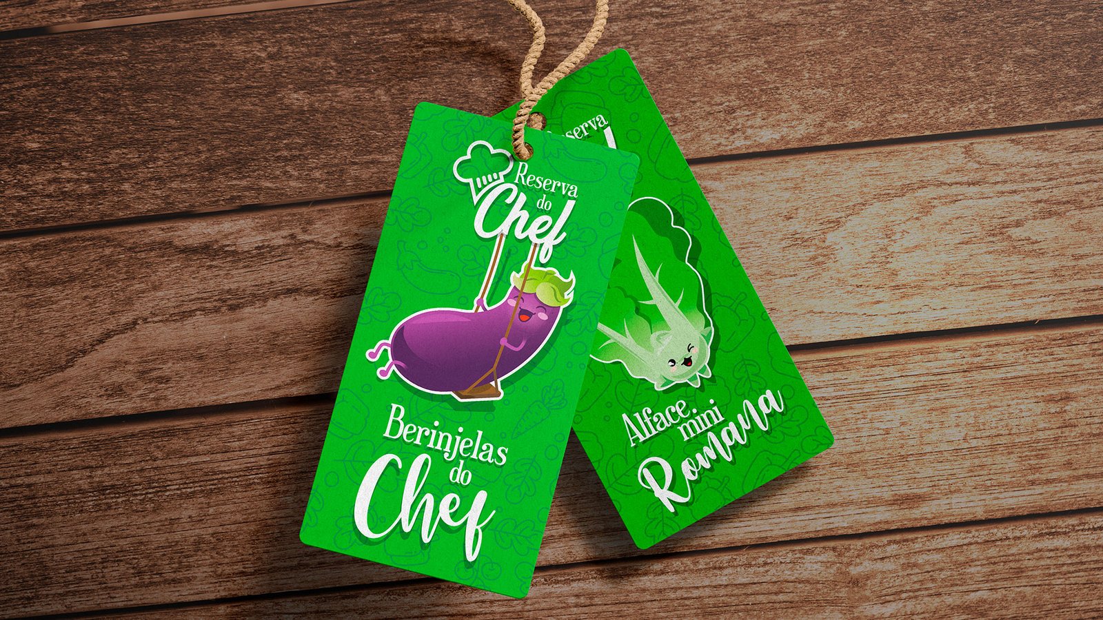 Aplicação de Tags com os Mascotes Reserva do Chef