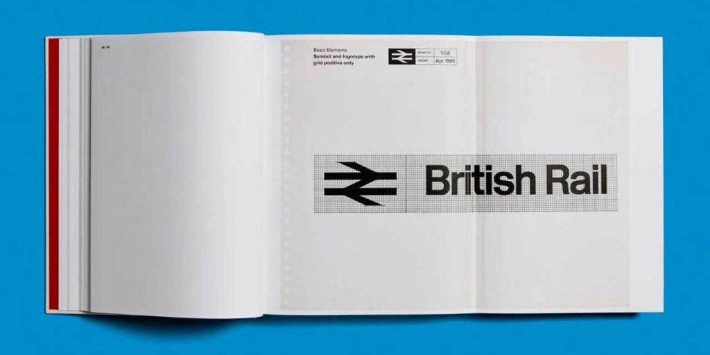 História, reimpressão do icônico British Rail Corporate Identity Manual