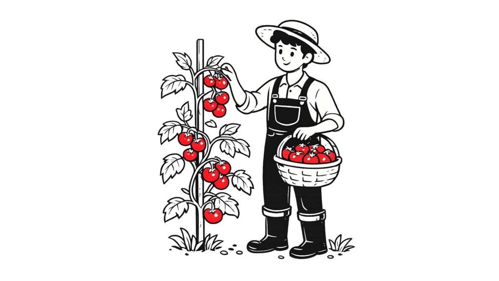 Desenho de mascote Tomato Berry