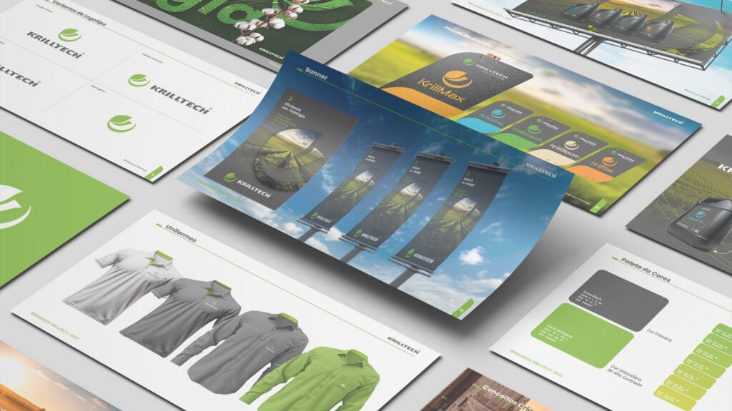Manual de Marca desenvolvido pela Agrilife para a Krilltech em 2023